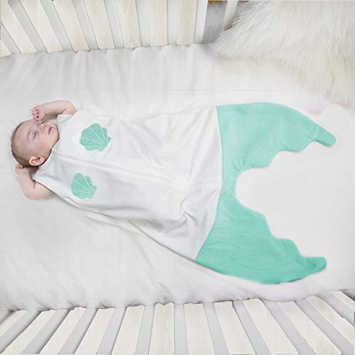 Blankie Tails| Baby Blanket, Double Sided Super Soft And Cozy Minky Fleece Blanket, Machine Washable Wearable Blanket (Baby Mermaid, Small) #TOP4