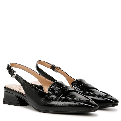 Naturalizer Womens Garner Pointed Toe Low Heel Slingback Dress Shoe Black Glossy 6 W by Naturalizer - Image 7