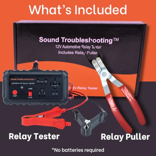 image for Sound Troubleshooting Automotive Relay Tester with Relay Puller - 12V 