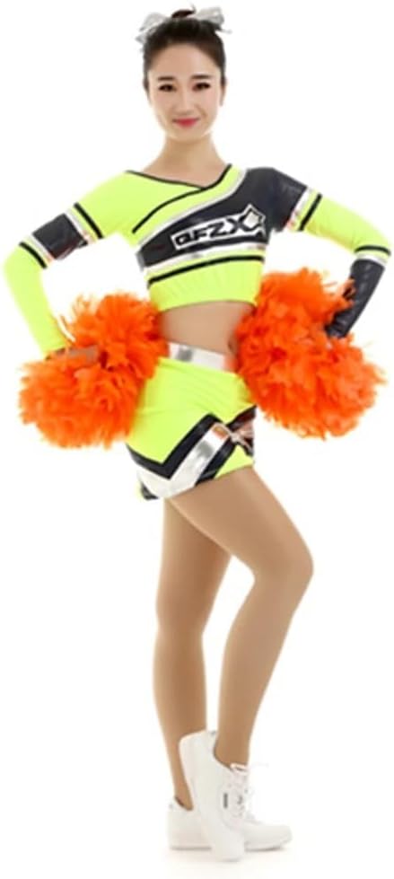 Cheerleader Costume Uniform Women's Girls' Kids Dress Spandex High Elasticity Handmade Competition Dance