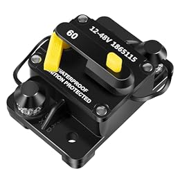 1865115 MKR-27 Circuit Breaker 60 Amp Compatible with All Minn Kota 12V/24V/36V/48V Electric Trolling Motors,Waterproof