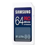 Samsung PRO Ultimate SD-Karte, 64 GB, UHS-I U3, Full HD & 4K UHD, 200 MB/s Lesen, 130 MB/s Schreiben, Speicherkarte für Kamera, PC, Drohne oder Action-Cam, MB-SY64S/WW – Ansicht 2