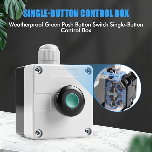 Rankomu IP67-40°C One Button Control Box przełącznik przyciskowy do otwierania bram, wodoszczelny, odporny na mróz, łatwy montaż, otwór 22 mm do bramy garażowej