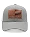 LUDUEIKSW American Flag PAPA Trucker Hat for Men, Best Papa Ever Grandpa Gifts from Grandkids for Fathers Day 4th of July, Grey