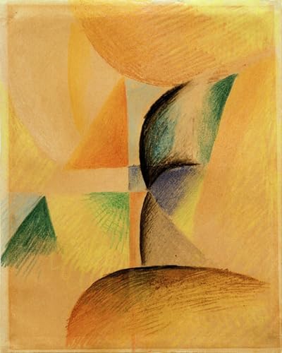 Impressions d'art mural premium August Macke affiche abstraite haute définition