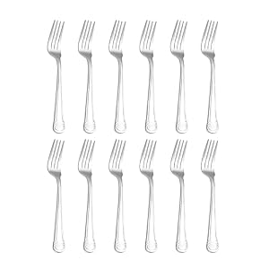 Otto Koning – Anna – Premium Stainless Steel Dinner Forks, Forks Set of 12, Mirror Polished, Classic Elegant Design.