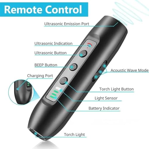 HCUCTOS Ultrasonic Anti Barking Device night lighting
