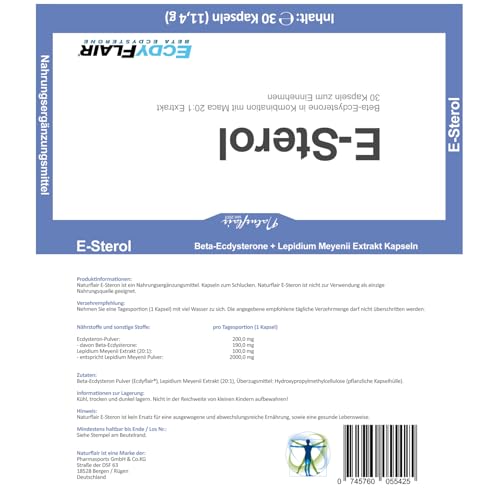 Ecdysteron Lumaar Kapseln vegan – 200 mg Ecdysteron pro Kapsel
