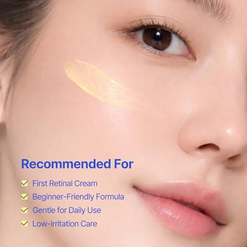 DERMA FACTORY Retinal Night Cream for Face, Vitamin A Moisturizer with Centella, Niacinamide & Panthenol, Helps Improve the Look of Fine Lines, Texture & Firmness, 1.01 fl oz