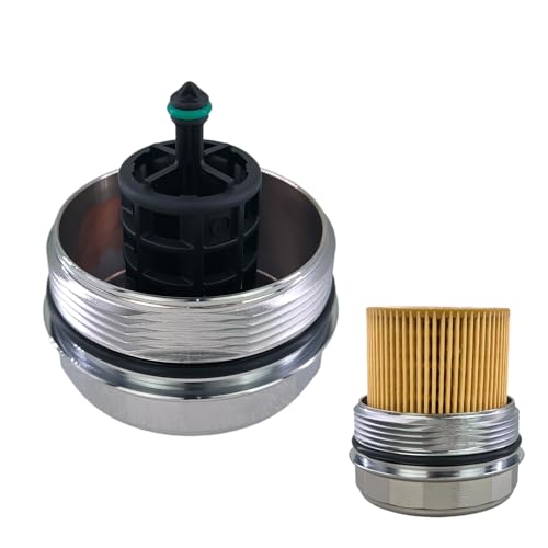 Engine Oil Filter Housing Cover Cap Fit for BMW 128i 320i 335i 428i 528i M2 X6 Z4 Replace 11427525334,11427566327,11427953129,11428637821,11428637820,917056 w/Oil Filter Housing Bolt Gasket Seal