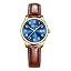 Brown Leather Strap Gold Blue Dial|l8863p|new
