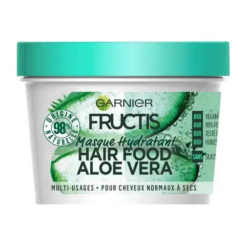 Hair Food Garnier Fructis - Máscara de aloe vera para cabello normales a secos Cover