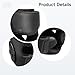 yeeplant Protector Head Adjustable Pu Leather, Boxing Headgear, Training and Competitions for Gear Protective, Black, Size L (57-65 Cm/22.4-25.5 in)