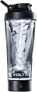 VOLTRX 電動シェイカー プロテインシェイカーボトル USB-C充電式ポータブルプロテインミキサー シェーカーカップ トレーニング、フィットネス、運動用 Tritan材質 600ml
