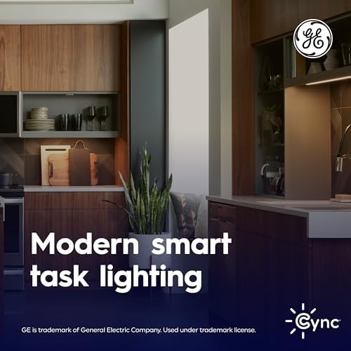 GE Cync Reveal HD+ Smart Undercabinet Light Fixture, Color Changing Undercab Light, Smart Wi-Fi Kitchen Light, Works with Alexa and Google Home, 18-in Bar, 93131251