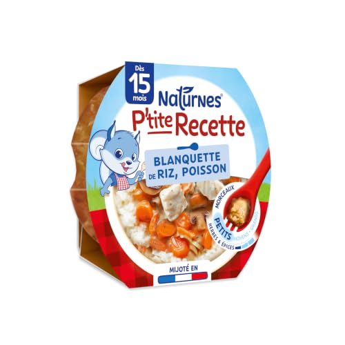 NaturNes - P’tite Recette Blanquette de Riz Poisson 15 Mois Assiette 1x250g