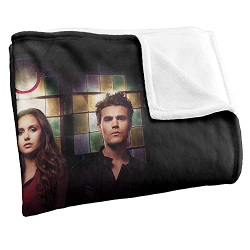 VAMPIRE DIARIES Silky Touch Kuscheldecke, superweich, 152 x 127 cm
