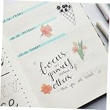 KONTONTY 2arkusze Naklejki Kwiatowe Do Scrapbookingu Dekoracyjne Naklejki Roślinne Do Kreatywnego Rękodzieła i Ozdabiania Personalnych Projektów