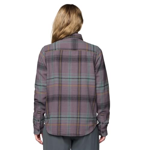 Mountain Hardwear Women's Standard Plusher Long Sleeve Shirt, Purple Dusk Wyoming Plaid by Mountain Hardwear - Image 2