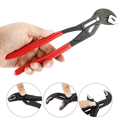 Highfree 3Pcs Water Pump Pliers Set 7Inch, 10Inch, 16Inch Channel Lock Pliers Quick Adjustment By Pressing And Sliding Grips Any Shaped Object #TOP2