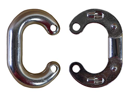 MarineNow Stainless Steel 316 C-Link Split Connecting Anchor Chain Link Marine Grade 08mm (5/16\"), 01-Pack