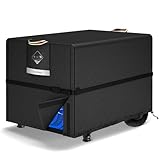 QH.HOME Waterproof Generator Cover 32x24x24 inch ,900D Heavy Duty Oxford with Secure Windproof Buckle- for Most Generators 5000-10000 Watt, Black