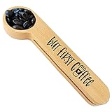 Funny Coffee Scoop, Gift for Coffee Lover, Women, Her, Coffee Connoisseur, Coffee Bag Clip, Personalized Coffee Spoon, Coffee Decor, Wooden Coffee Scoop, Measure Spoon, Coffee Gift, But First Coffee