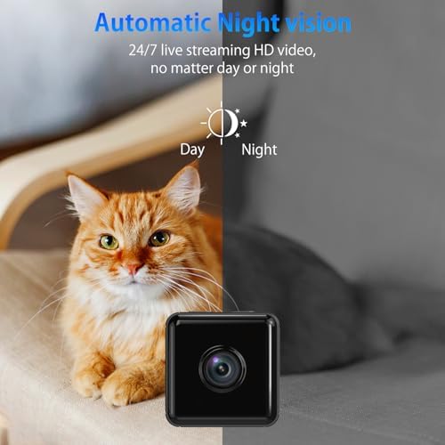 Smilephil Hidden Camera,1080P WiFi Spy Camera with Night Vision & Motion Detection, Wireless Security Camera for Pet/Baby/Nanny, App Live Feed Smallest Smart Home Monitor - 5