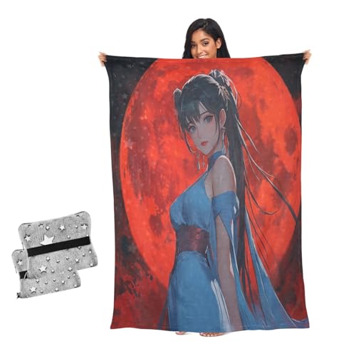 Manta para sofá transpirable diseño de anime y decoración para cama 2