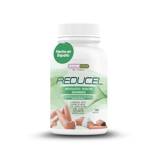 Reducel | Potente reafirmante y tonificante anticelulítico | Combate la celulitis y flacidez de piernas y glúteos. Fórmula exclusiva con L-Carnitina, Cafeína y CLA | 100 cápsulas.