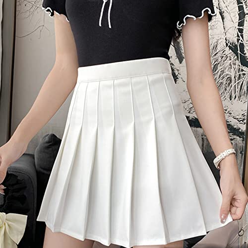 Preppy Style Classic Skirts Women's Pleated A-Line Skirt Pleated Skirt Mini Skirt Outing Date Solid Color Skirts3