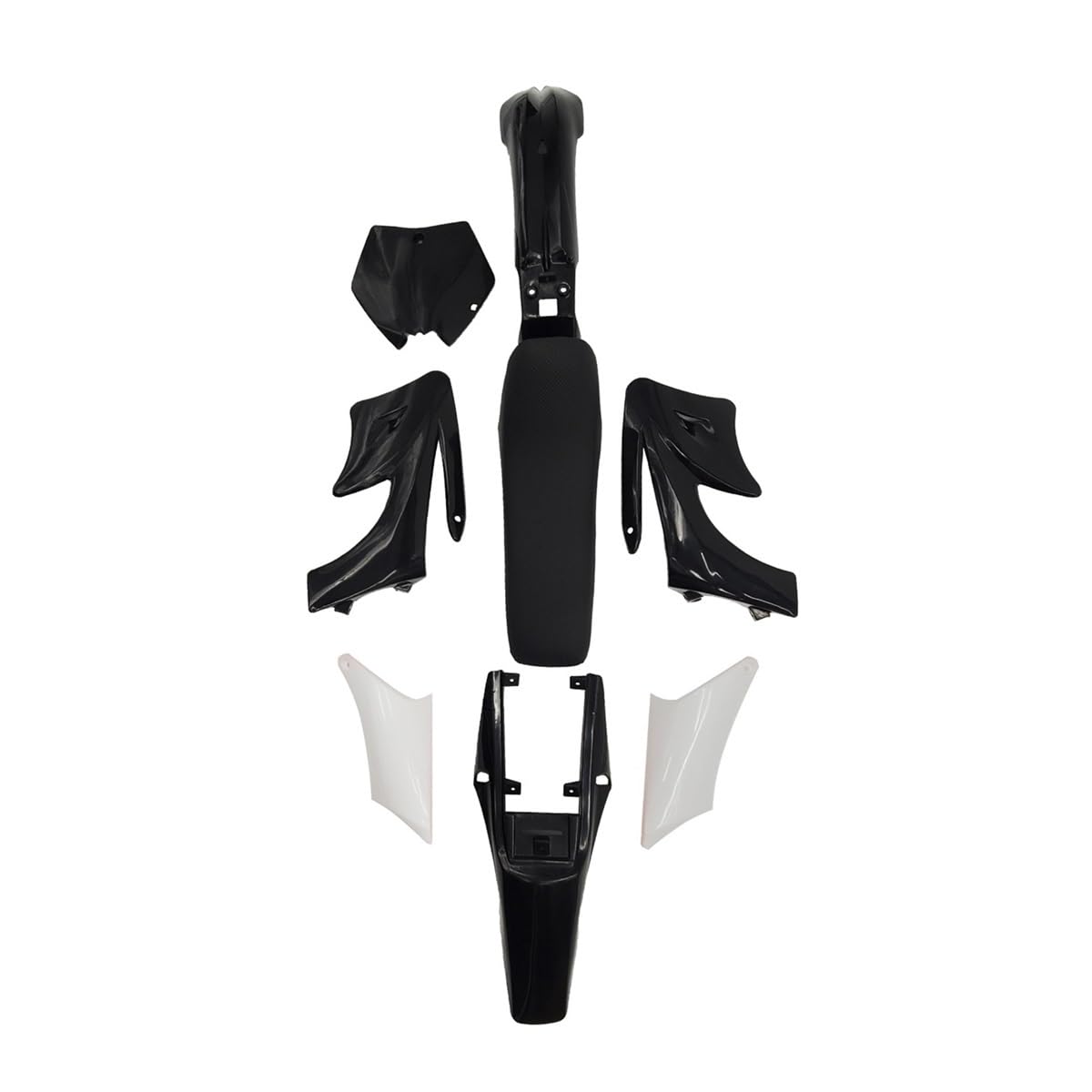Carénage Moto Kit Kit De Carrosserie pour Moto 7 Couleurs Accessoires pour Enfants Dirt Pocket Bike Carénage en Plastique Garde-Boue Coussin De Siège