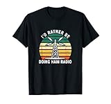 Retro Vintage Ham Radio Amateur Radio Operator Antenna T-Shirt
