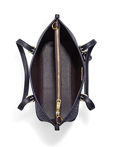 Coach Straw Mollie Tote 25, Midnight Navy Multi #TOP2