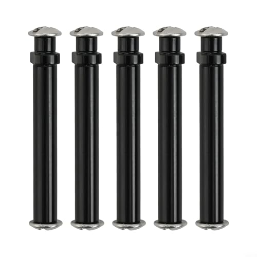 Vasiumic Aluminum Alloy Fishing Reel Handle Knob Shaft 4mm, Axle Pin for Daiwa Baitcasting Reels - 5pcs Set, Compatible with For Daiwa Spinner Re(BLAC