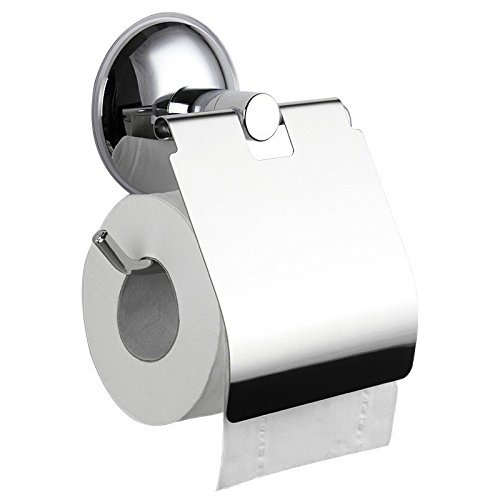 CTRLZS Stainless Steel Toilet paper Holder Heavy Duty Suction Wall Mount Toilet Tissue Paper Holder Bathroom Paper Roll Holder
