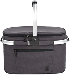 22L Cooler Bag Insulated Picnic Basket Isothermal Lunch Bag Shopping Baskets Cooler Box for Pinic Camping Hiking Beach Day Trip