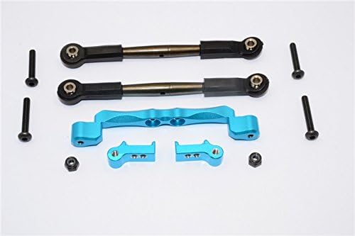 Traxxas Craniac Upgrade Parts Aluminium Front Mount Holder & Spring Steel Tie Rod - 1 Set Light Blue