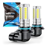 Marsauto H10 9145 LED Fog Light Bulbs 12,000LM, 1:1 Size 360° Illumination 9140 H10 Fog Lights LED, 6500K White Strong Penetration, Upgraded LED Chips 9145 9140 LED Fog Lights, Accessory Light Kits Marsauto H10 9145 LED Fog Light Bulbs 12,000LM, 1:1 Size 360° Illumination 9140 H10 Fog Lights LED, 6500K White Strong Penetration, Upgraded LED Chips 9145 9140 LED Fog Lights, Accessory Light Kits