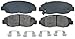 Wagner QuickStop ZD465 Ceramic Disc Pad Set Includes Pad Installation Hardware, Front