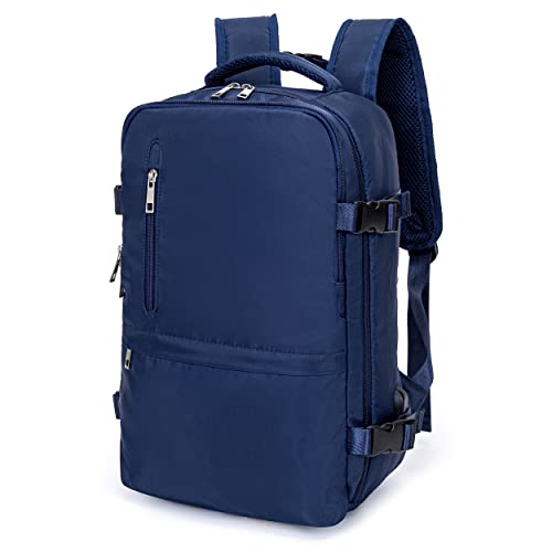 Hayayu Mochila Viaje Cabina Avion 40x20x25, Mochilas Cabina para Ryanair 40x30x20cm Maletas De Viaje Mujer Hombre Equipaje De Mano 40x20x25 Bolsa 20L con Orificio De Carga Y Bolsillo Antirrobo