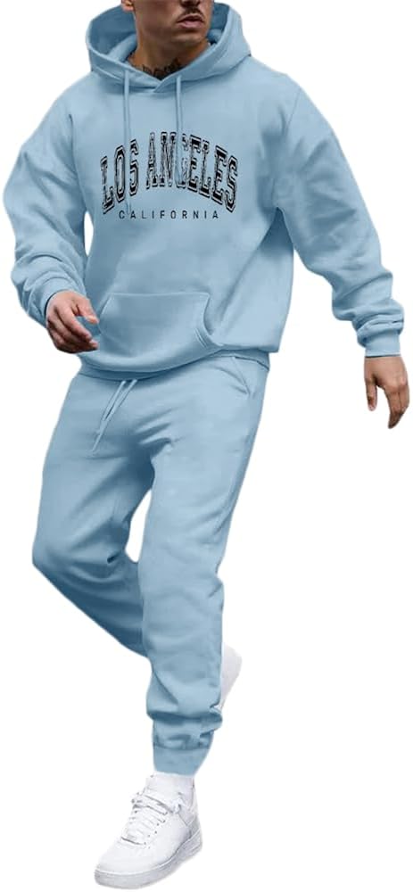 Tuta Uomo 2 Pezzi Estiva Con Risvolto Ondulato – Felpa Maniche Lunghe + Pantaloni, Nera - copertina