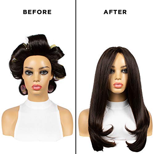 Milano Collection 18 Count Heat-Optional Self-Gripping Hair Curlers in Small, Medium, and Large Size for Styling, Volume, and Setting of Hair Extensions, Human Hair, and Wigs - Multicolor - Thumbnail 7