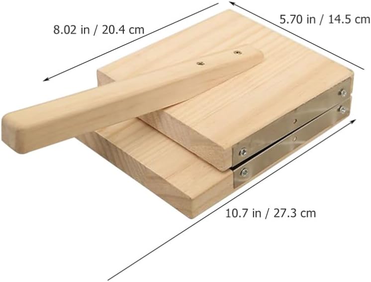 UPKOCH Wooden Dumpling Press Tool Presser for Wrappers Easy to Use Pastry Maker for Noodles and Dumplings for Beginners and Cooking Enthusiasts