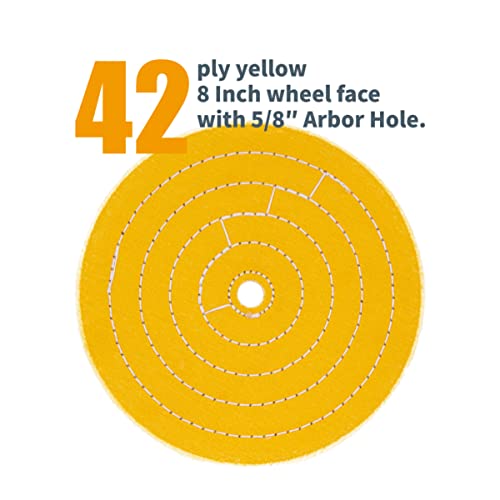 Powertec Bf800C Slow Speed And Long Shift Bench Buffer Polisher With 2 Extra Buffing Wheels, 8 Inch Buffing & Polishing Bench Grinder Machine For Metal, Jelwelry, Knife, Wood, Jade And Plastic #TOP2