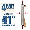 Fulton Panel Max Glue Press System, 43" Long with 4-Way Clamping Action, Clamp Ideal for Glue Up of Small & Large 41" Flat Wood Panels
