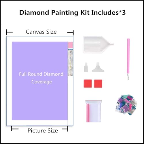 Kit Completo para Beginner de Dibujos con Diamantes: Proyecto Anti estrés 5