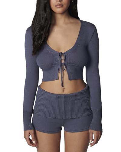florence by mills Women's Barre Collection Sweater Crop Cardi