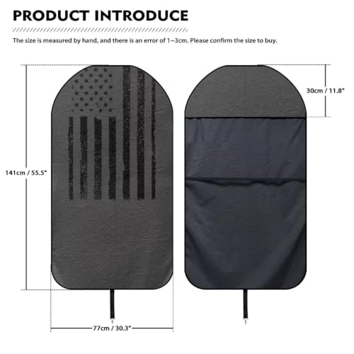 Lotusorchid American Flag Waterproof Sweating Car Seat Cover for Post Gym Workout, Breathable Sweating Car Seat Cover for Women Men, Comfy Bucket Auto Seats Protector Universal Fit Sedan SUV Truck by Lotusorchid - Used condition - Image 6