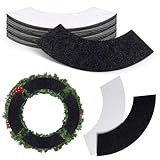 16 Pcs Wreath Pad Door Protector Felt Adhesive Non Slip Door Protector Garland Wreath Backing Padding Scratch Protection for Doors Crafts Holiday Scratch Dings Dent (16)